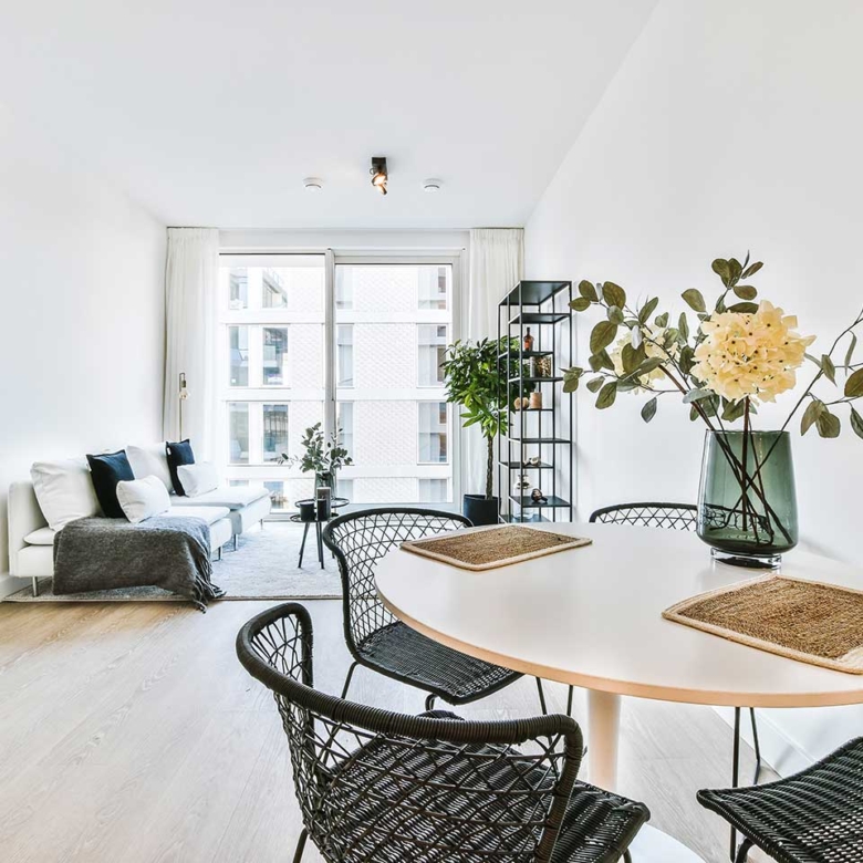 Modern apartment building